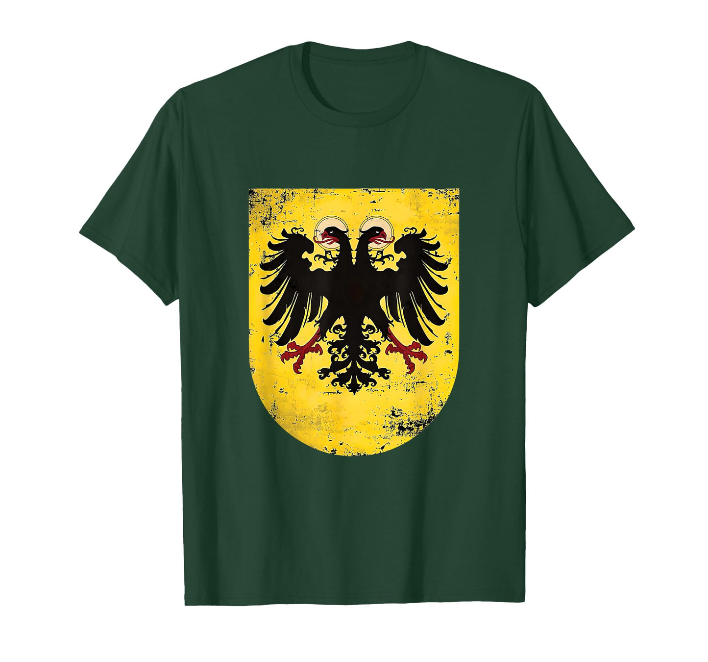 Holy Roman Catholic Empire Double Headed Eagle Crest T-Shirt