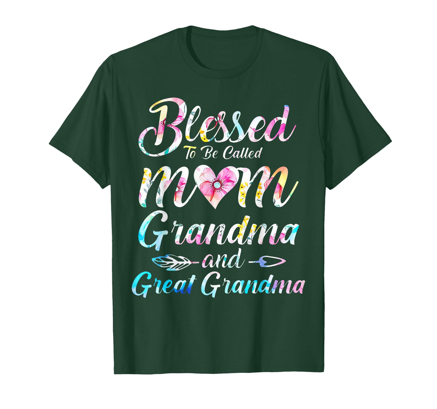Blessed To Be Called Mom Grandma Great Grandma Mother's Day T-Shirt