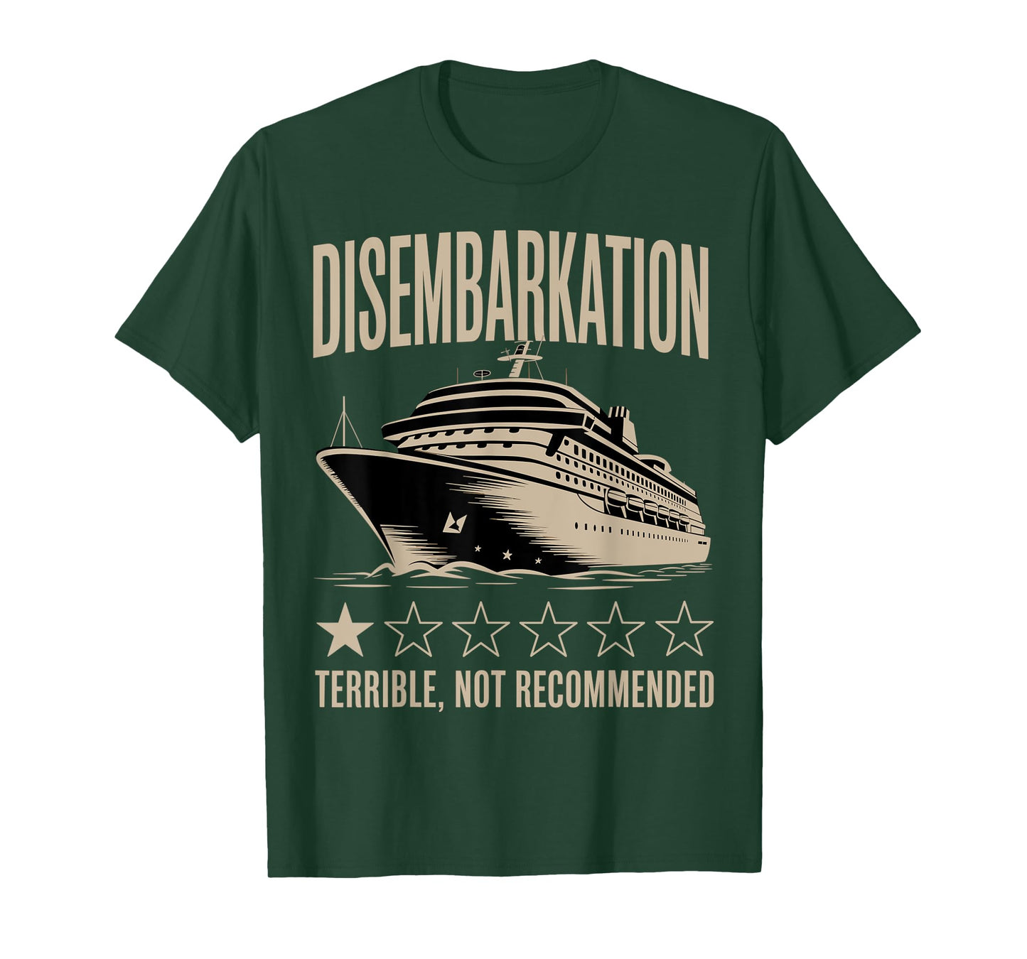 Disembarkation Cruise Humor Graphic T-Shirt