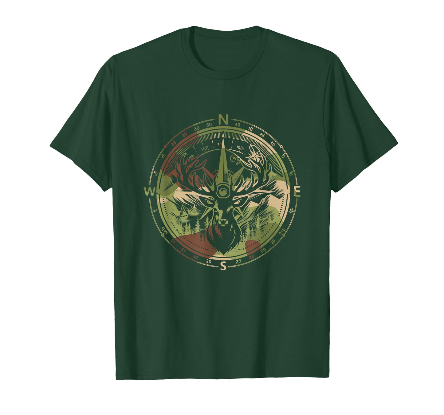 Outdoor Antlers Elk Deer Hunting T-Shirt
