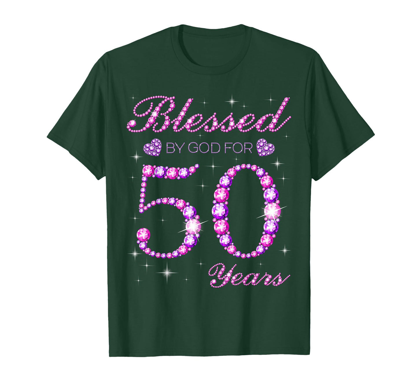 Blessed by God for 50 Years Old 50th Birthday Party T-Shirt