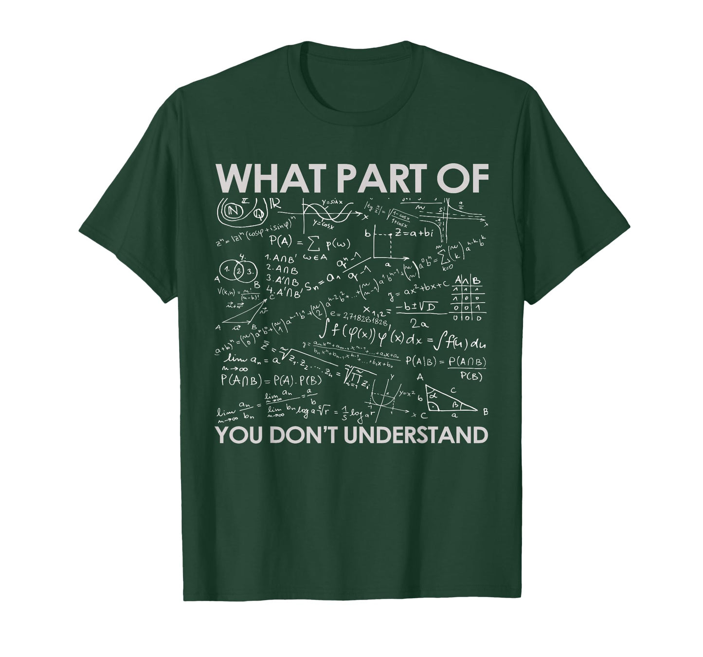 What Part of You Dont Understand Funny Math T-Shirt