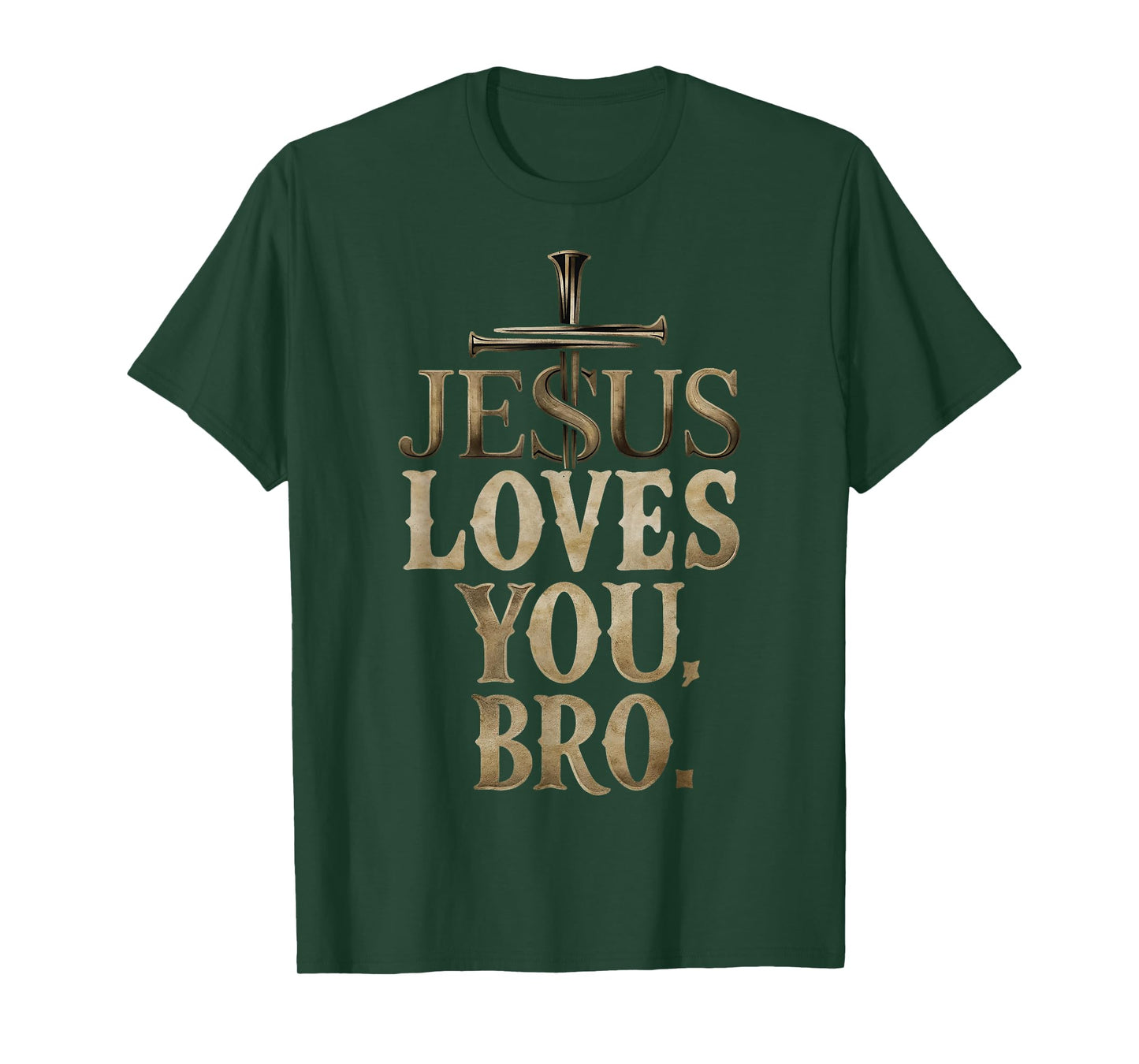 Jesus Loves You Bro Christian Believer Faith God Religious T-Shirt