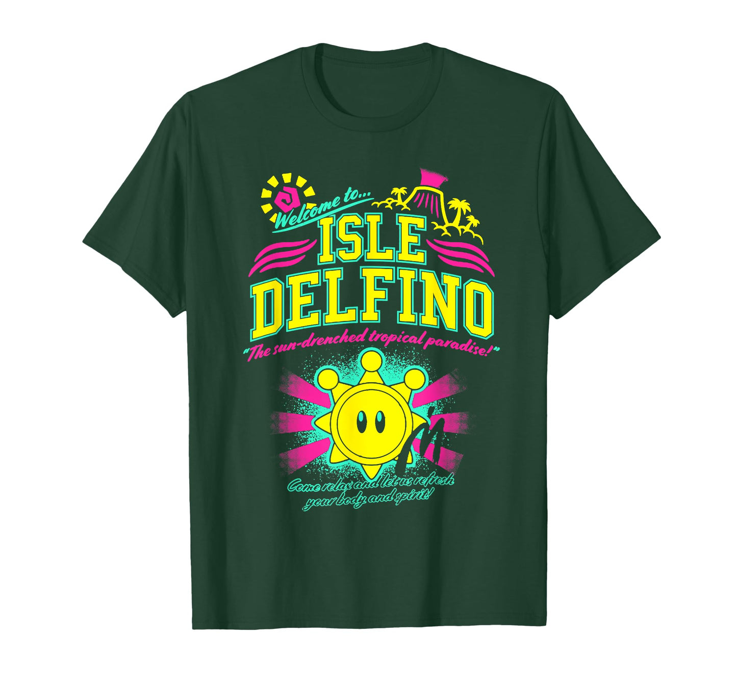 Vintage Quote Welcome to Isle Delfino Classic Funny Sunny T-Shirt