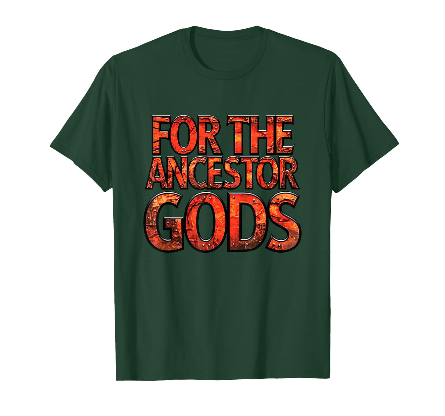 For The Ancestor Gods. Medieval Fantasy Dwarf Game Design T-Shirt