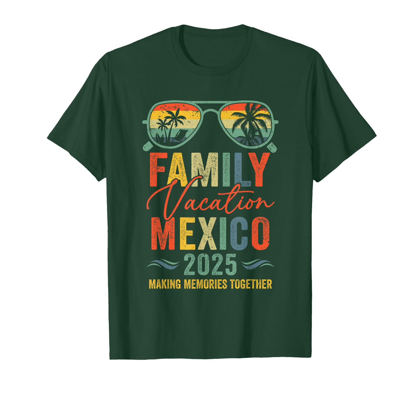 Mexico Vacation 2025 Matching Family Group Summer T-Shirt