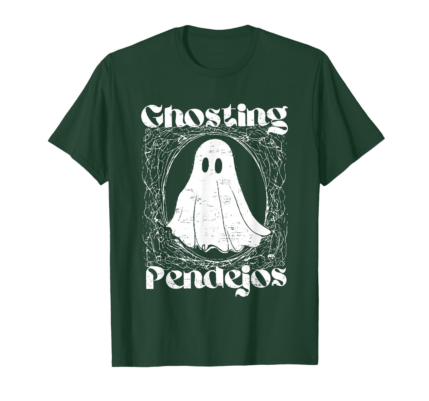 Vintage Retro Ghosting Pendejos Funny Ghost Halloween T-Shirt