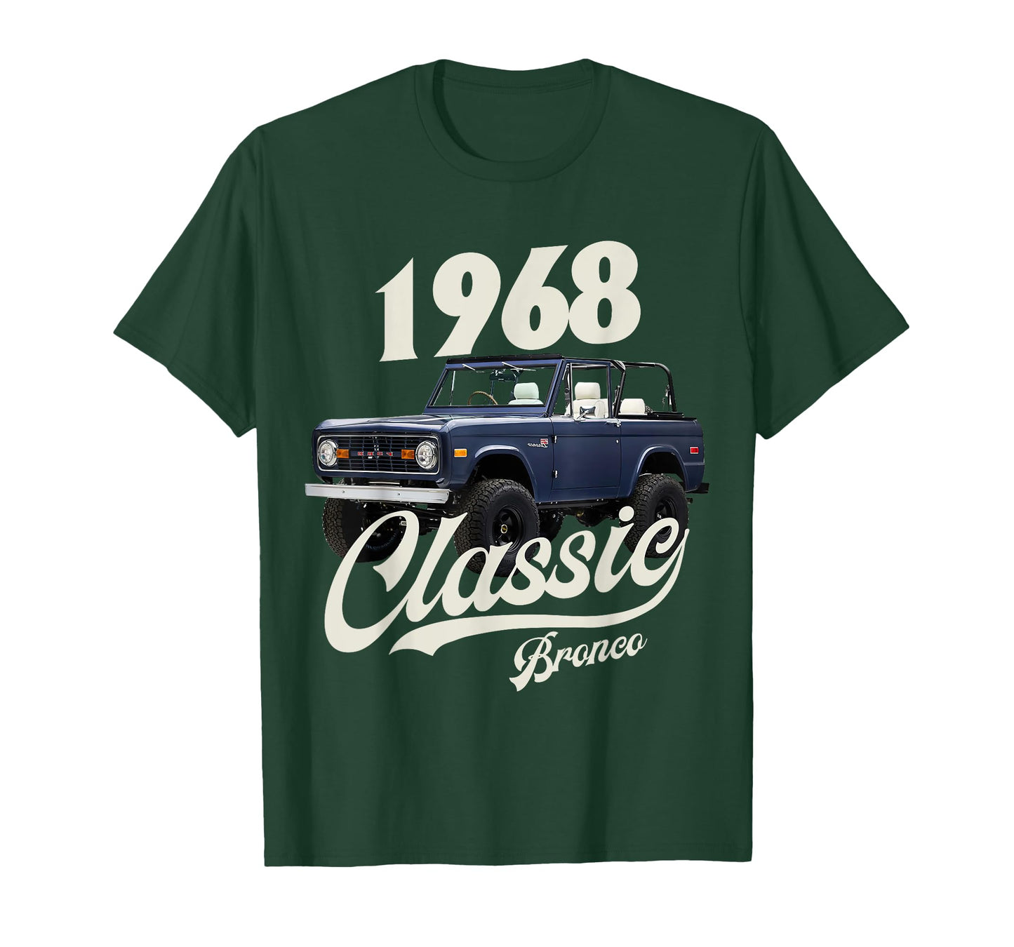 Classic bronco 1968 dark blue T-Shirt, Small, Black