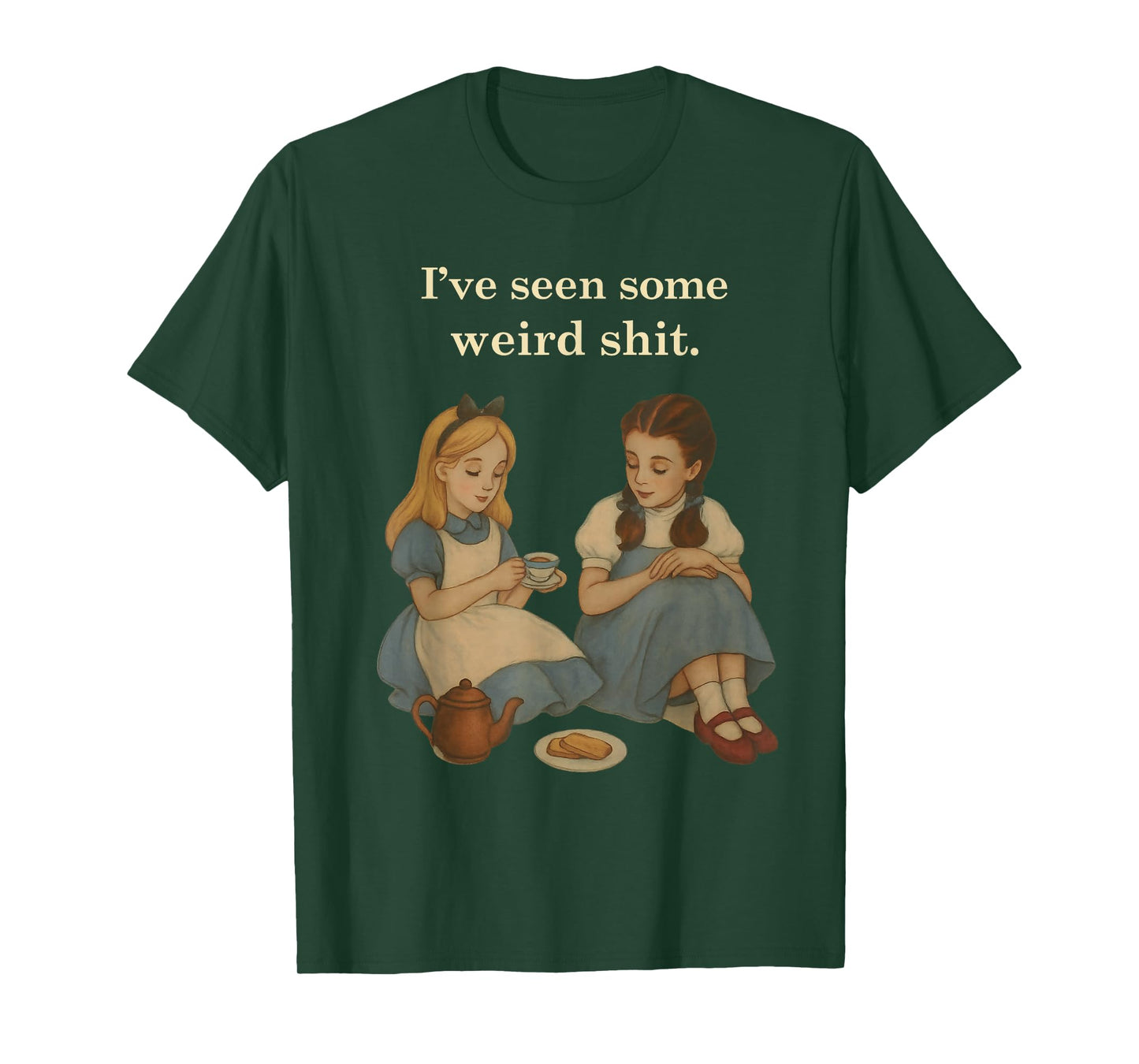 I've Seen Some Weird Shit Vintage Retro Two Girls Funny T-Shirt