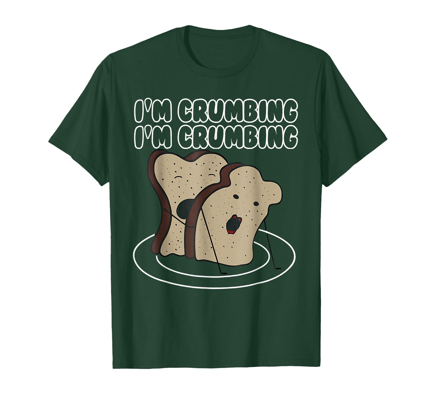 I'm Crumbing I'm Crumbing Two Sliced Bread Sandwich Hugging T-Shirt