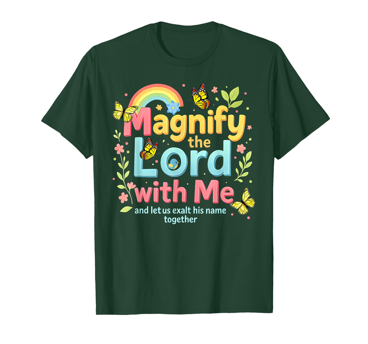 Rainbow Magnify The Lord VBS 2025 Christian Summer Camp T-Shirt