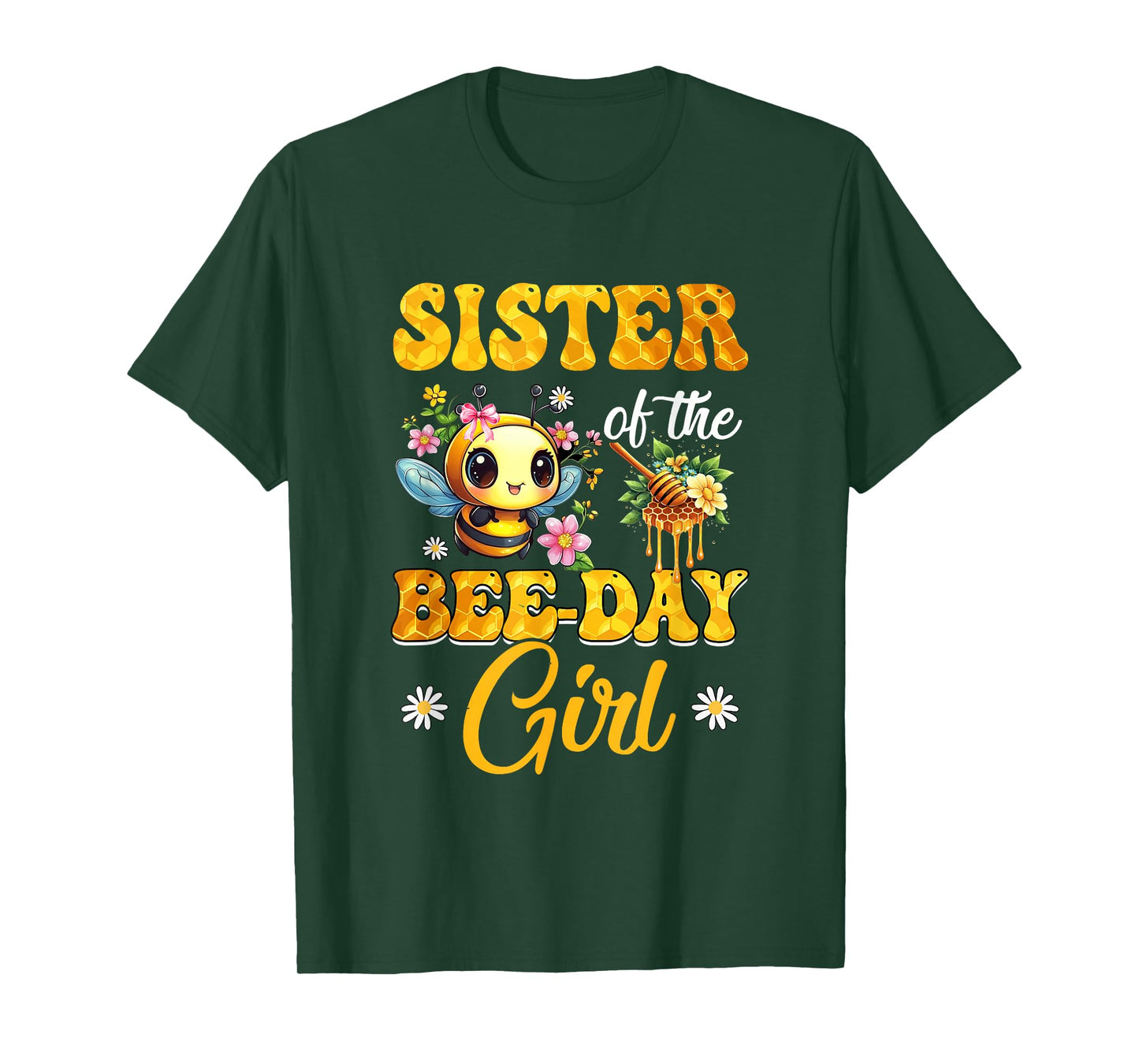 Sister Of The Birthday Girl Bee Family Birthday Party T-Shirt