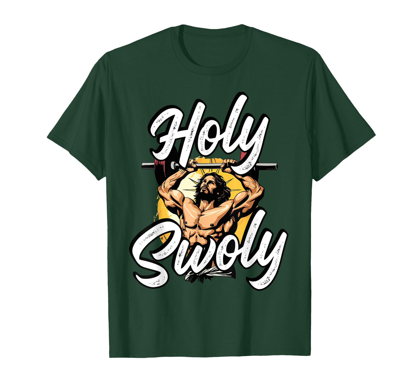 Gym Workout Exercise Christian Religious Jesus Christ T-Shirt