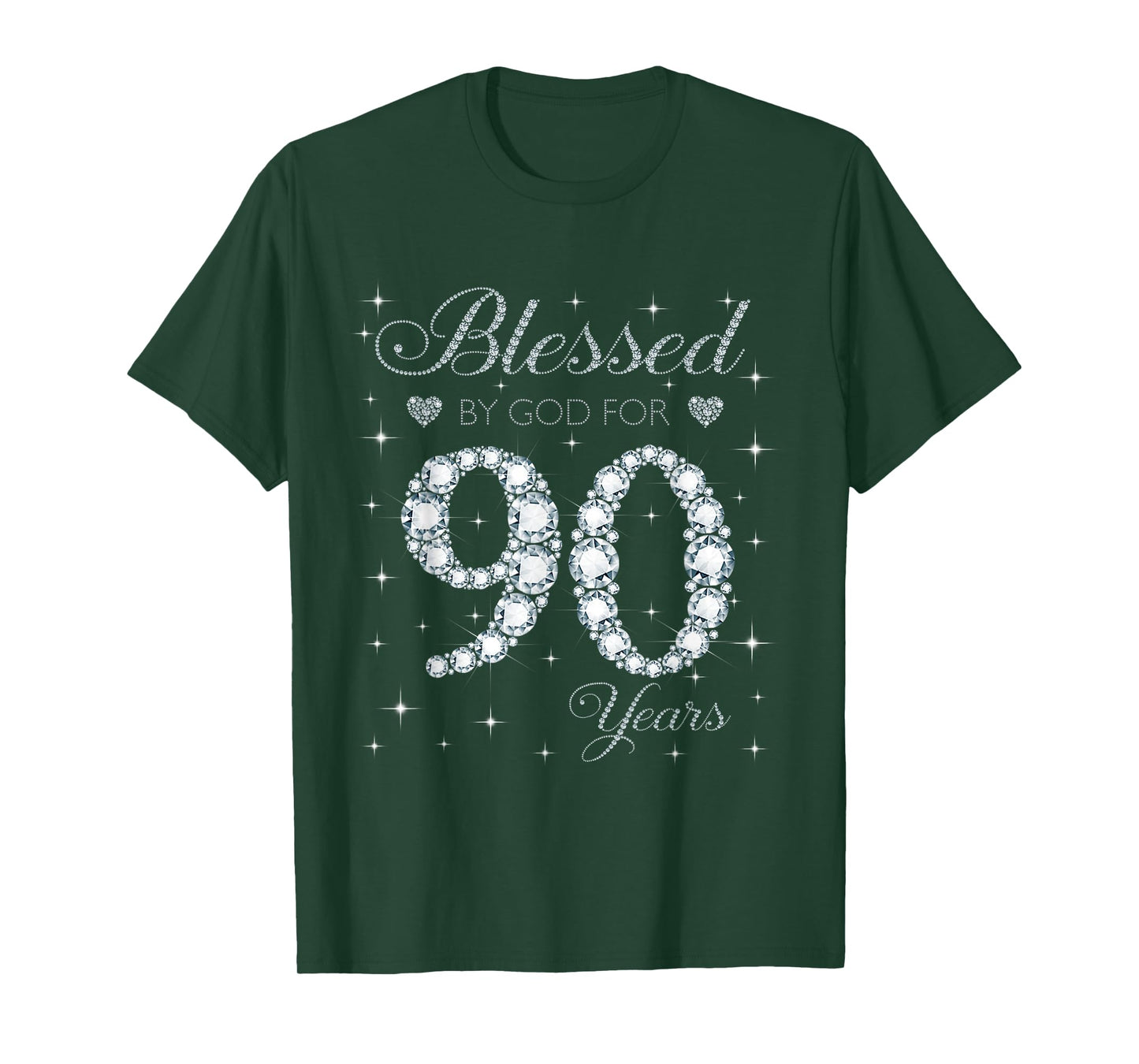 Blessed by God For 90 Years Old 90th Birthday Gift For Women T-Shirt