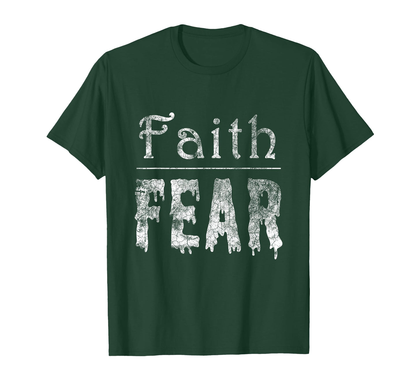 Christian Faith Over Fear Jesus Religious God T-Shirt