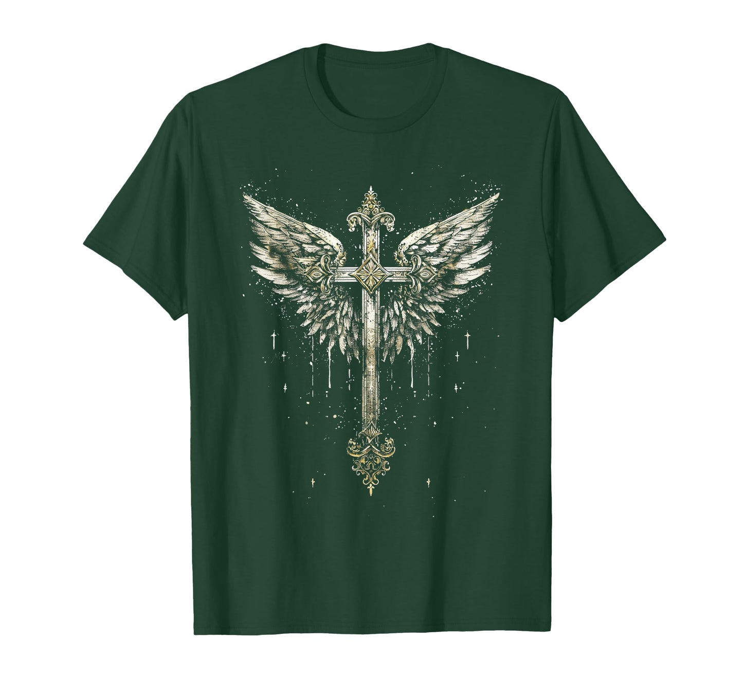 Jesus Cross Christian Angelic Wings Angel wings T-Shirt