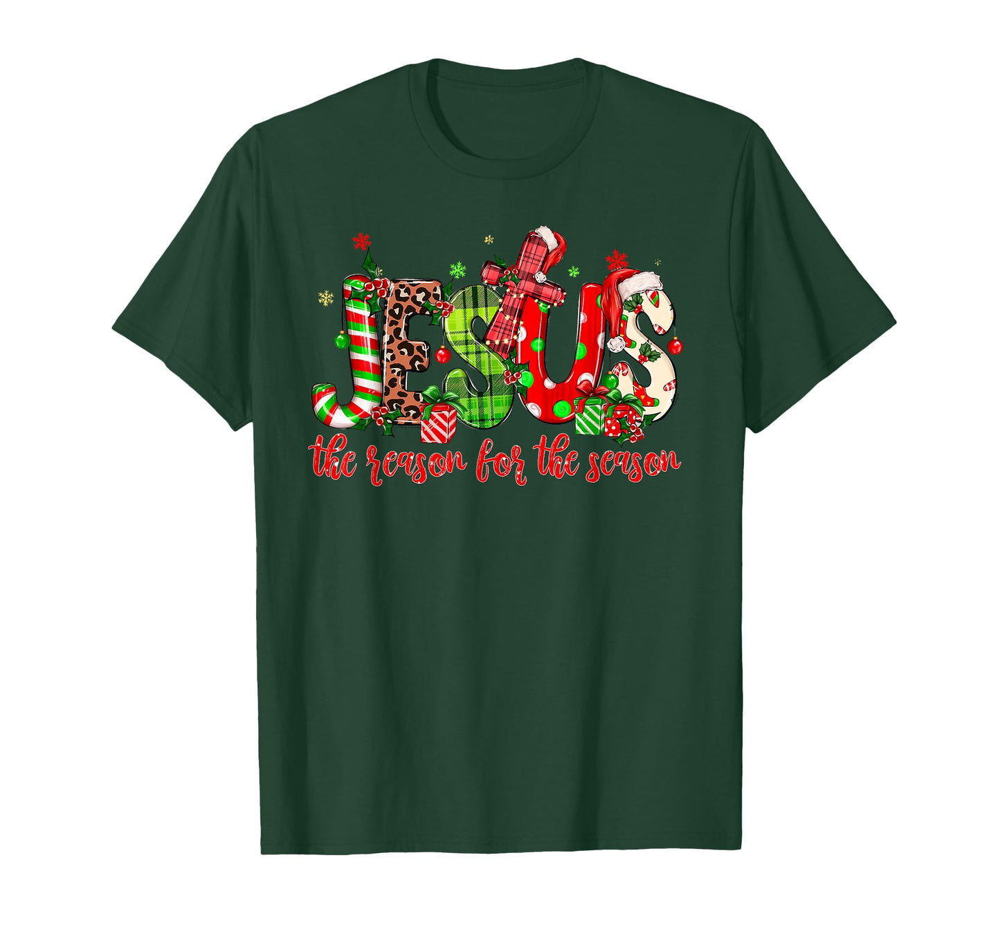 Jesus The Reason For The Season Christmas Christian Xmas T-Shirt