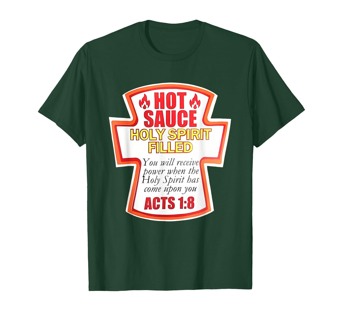 Hot Sauce Holy Spirit Group Condiment Christian Family T-Shirt