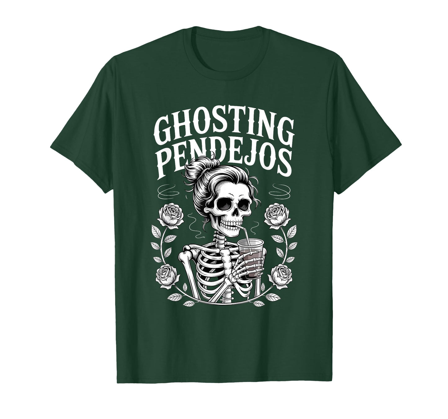 Ghosting Pendejos Halloween Funny Spooky Quote T-Shirt