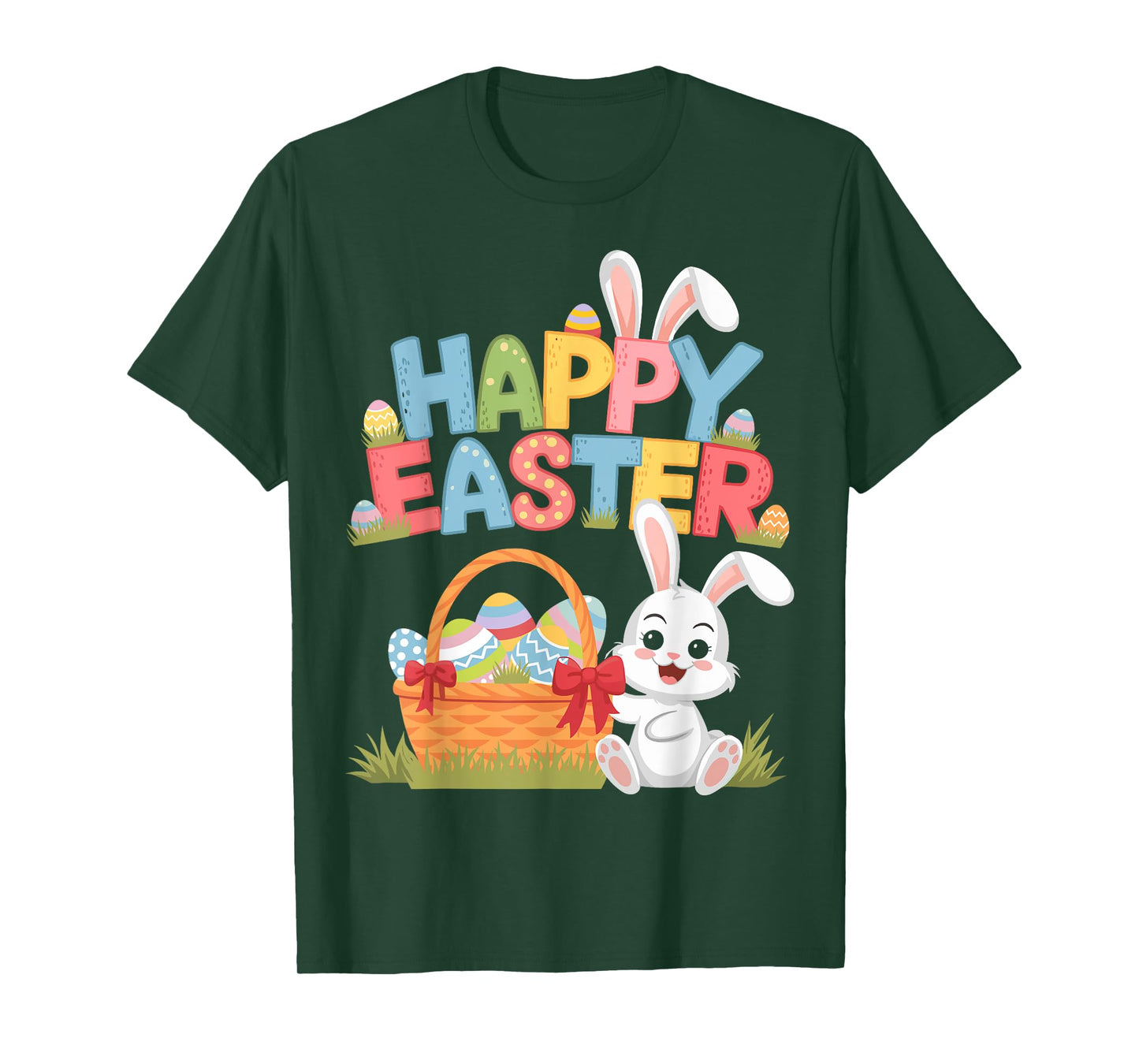 Happy easter with bunny for egg hunting T-Shirt