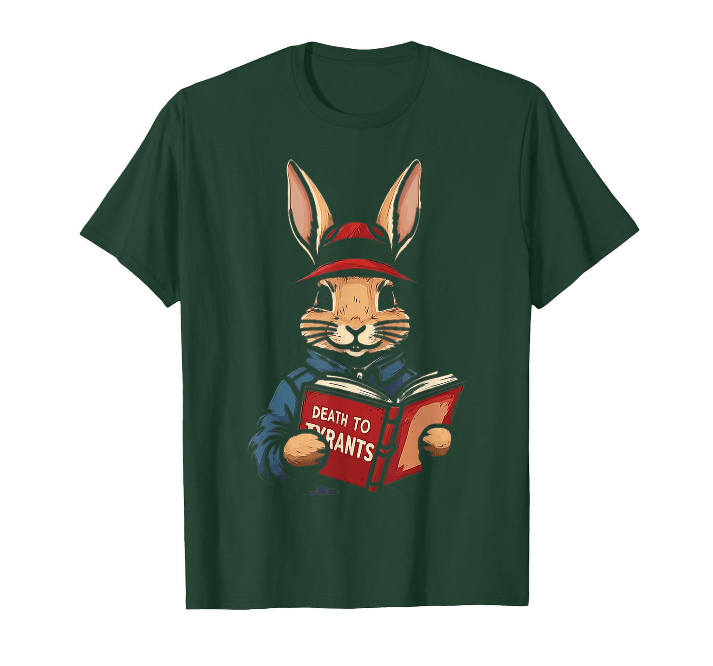 Retro Rabbit Death To Tyrants Vintage 90s, funny quote T-Shirt