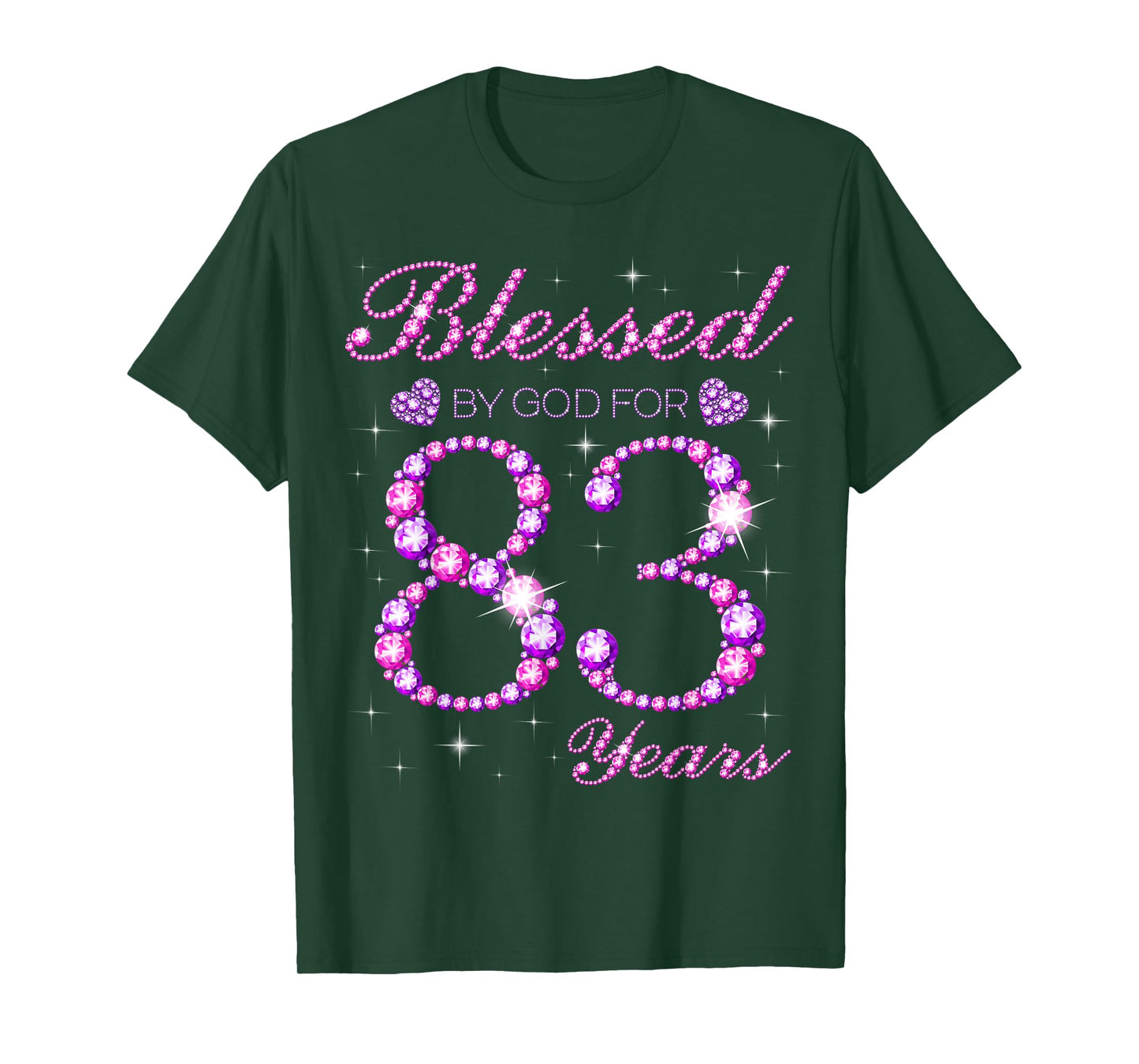 Blessed by God for 83 Years Old 83rd Birthday Party T-Shirt