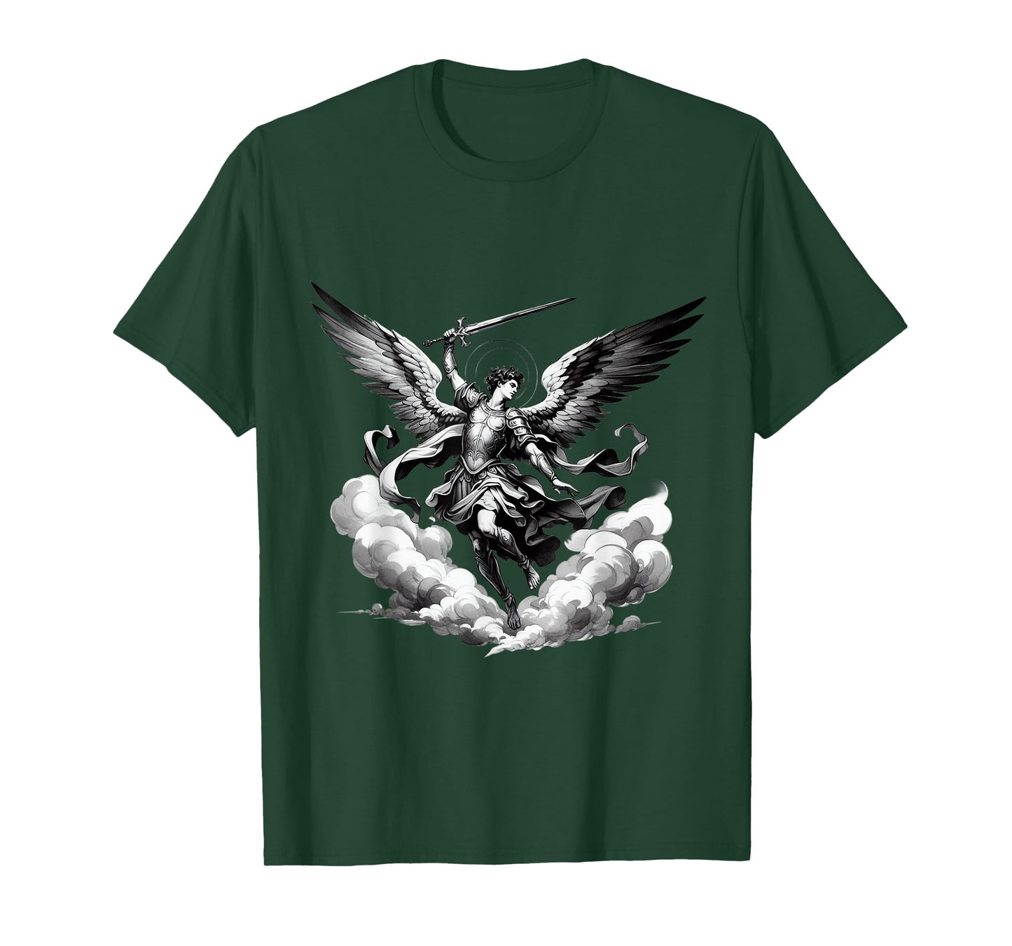 Saint Michael Archangel Catholic Angel Defend Us Christian T-Shirt
