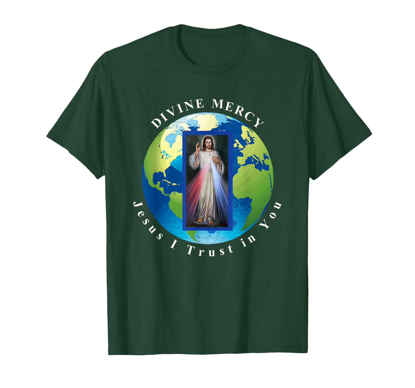 Divine Mercy World Jesus I Trust in You T-Shirt T-Shirt