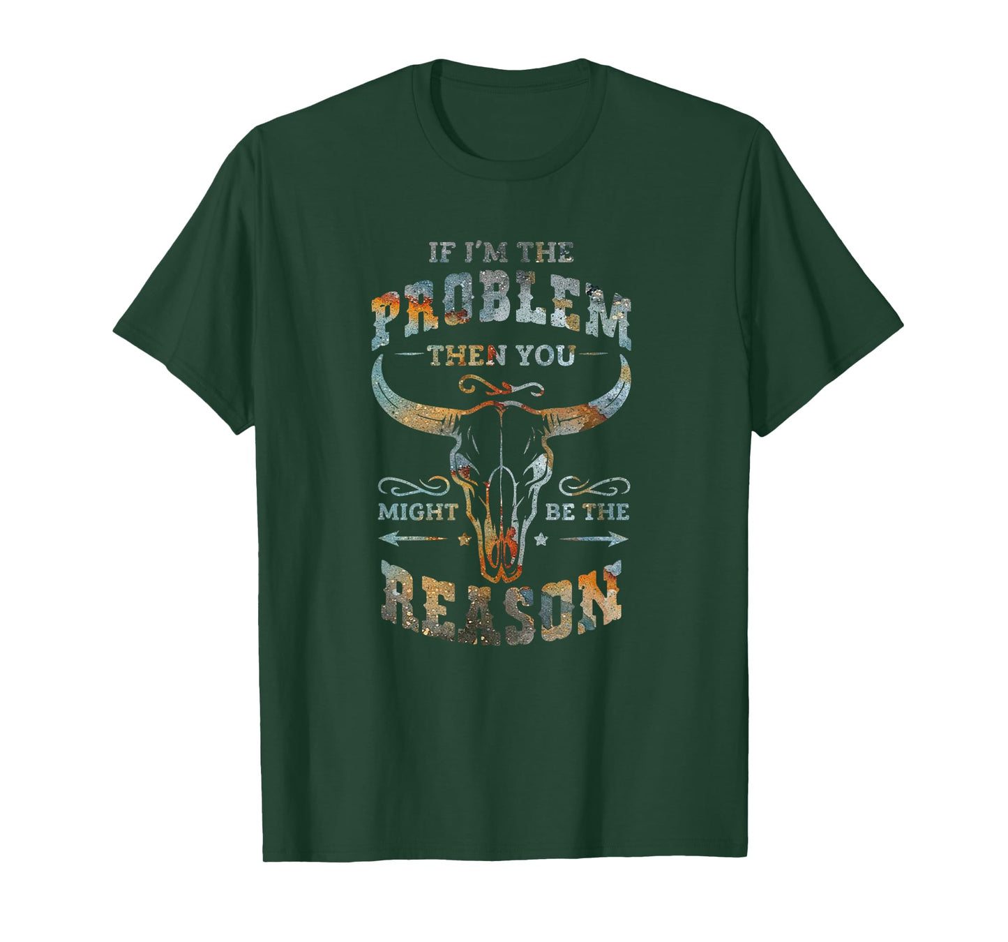 If Problem Is Vintage You Might Be The Reason Funny Graphic T-Shirt