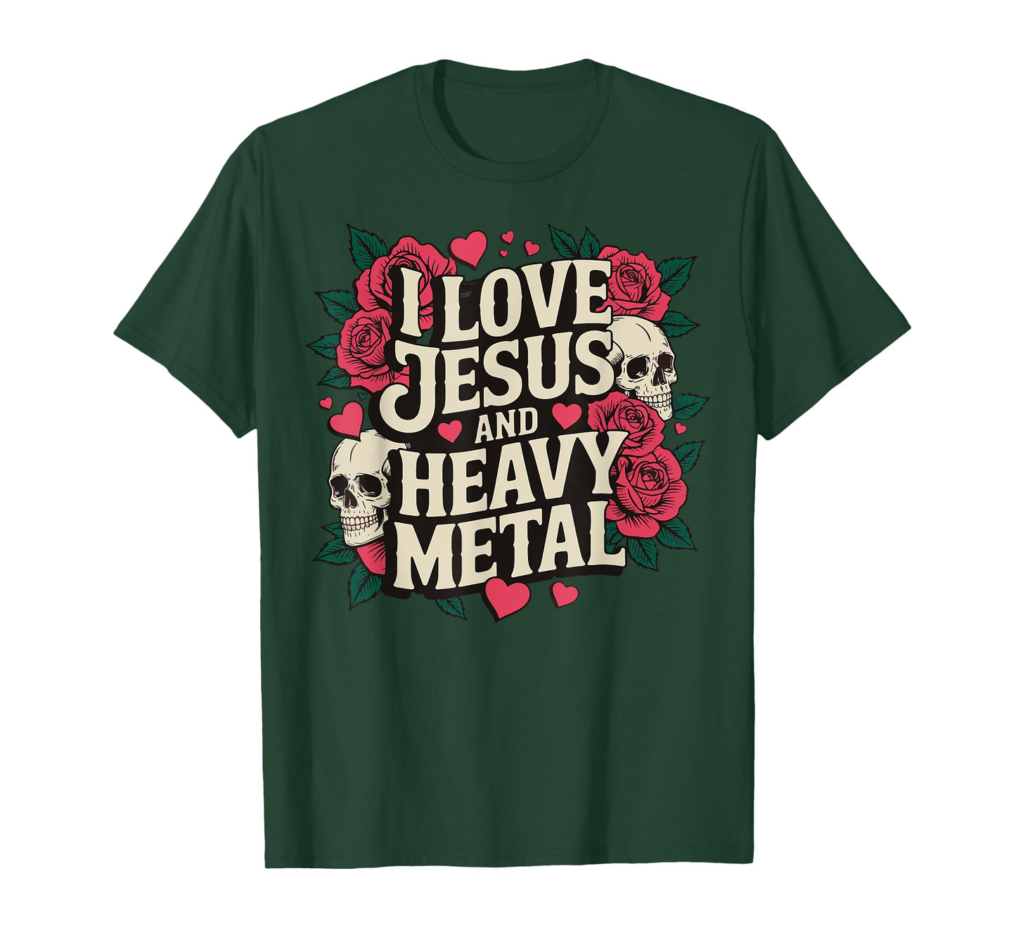 I Love Jesus And Heavy Metal T-Shirt