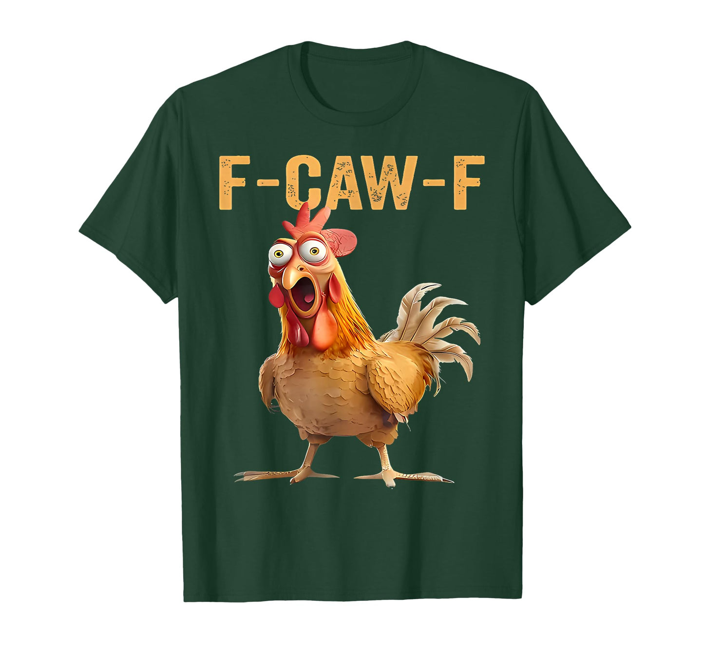 Quote Rooster Meme F-Caw-F Funny Chicken Humor T-Shirt