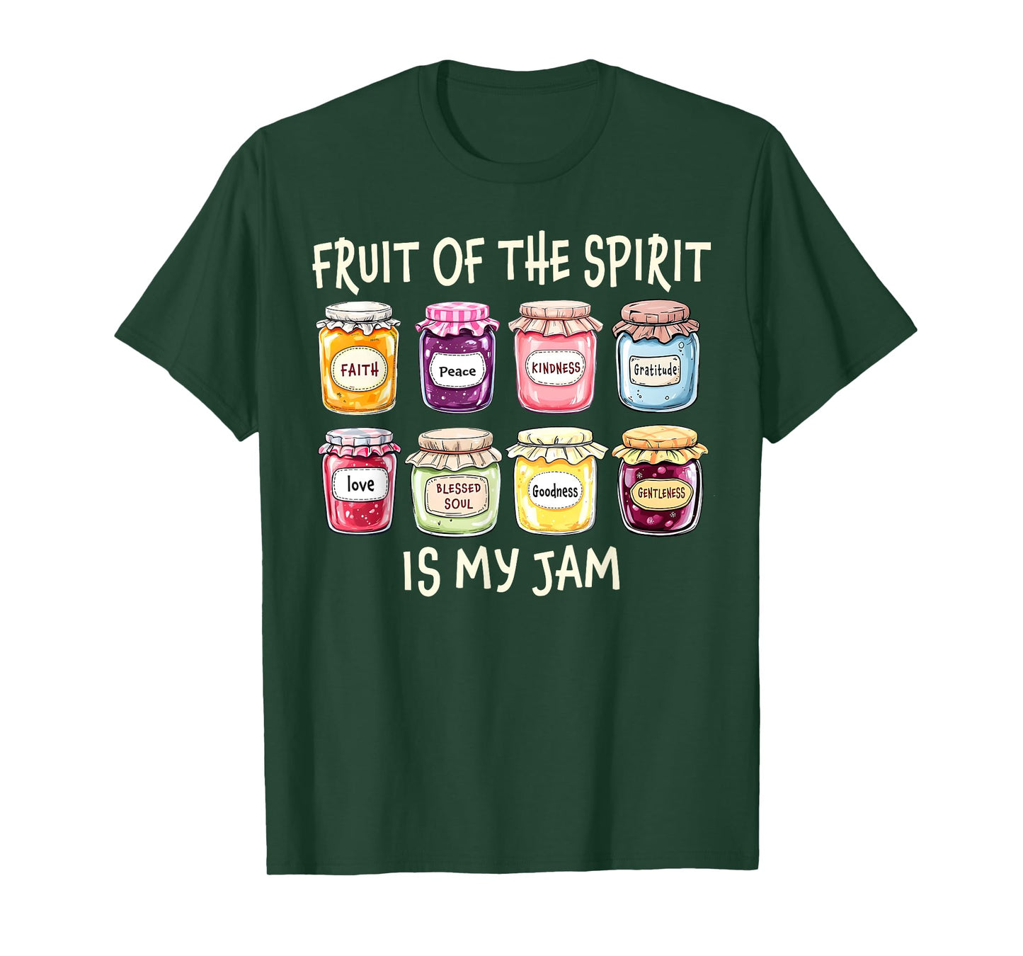 Vintage Fruit Of The Spirit Is My Jam Christian Bible Verse T-Shirt