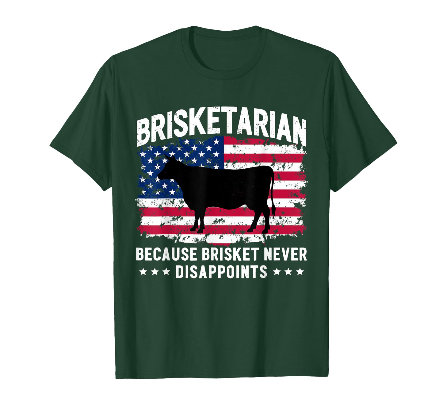 Brisketarian Because Brisket Never Disappoints Funny BBQ T-Shirt