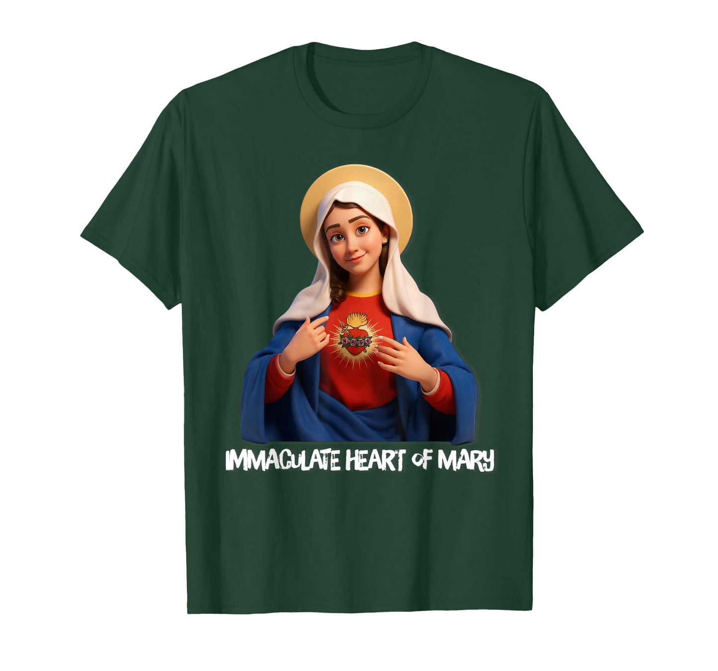 Immaculate Heart of Mary Marian Catholic T-Shirt