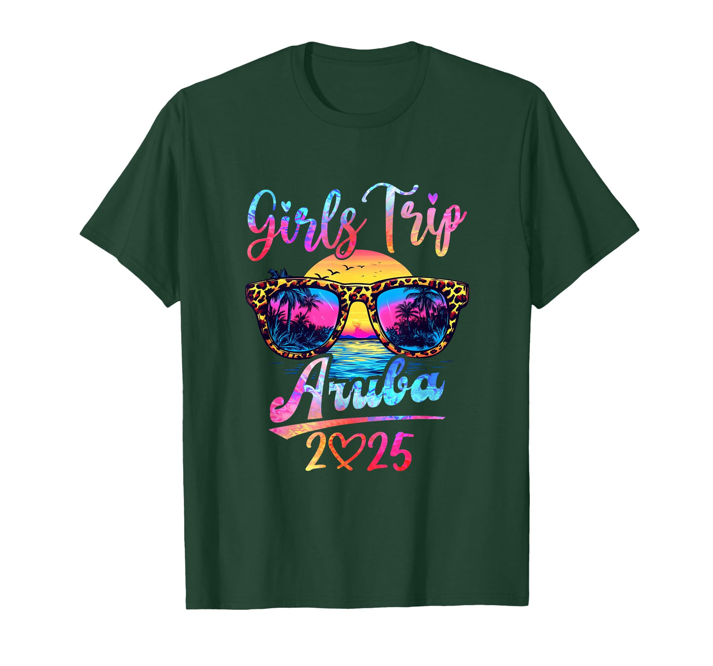 Girls Trip Aruba 2025 Matching Summer Vacation Women T-Shirt
