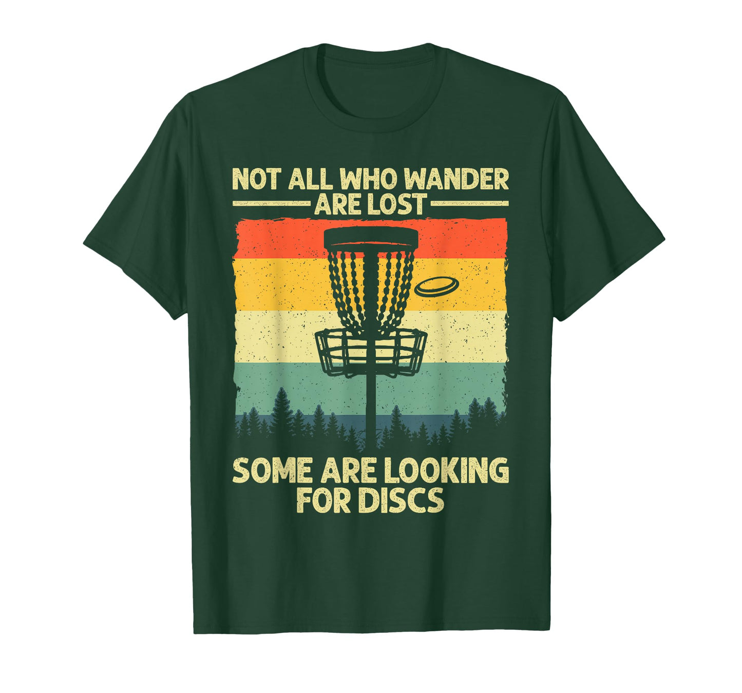 Funny Disc Golf Art For Men Women Kids Disc Golfer Disc Golf T-Shirt