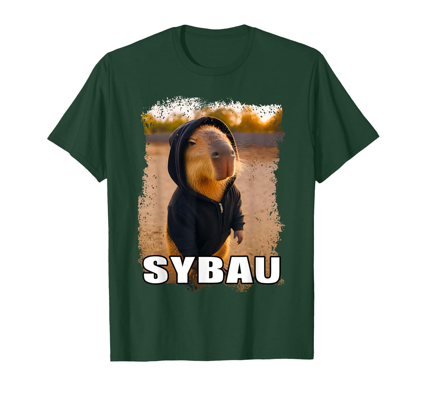 Funny SYBAU Ironic Capybara Meme Sigma Brainrot Quote T-Shirt