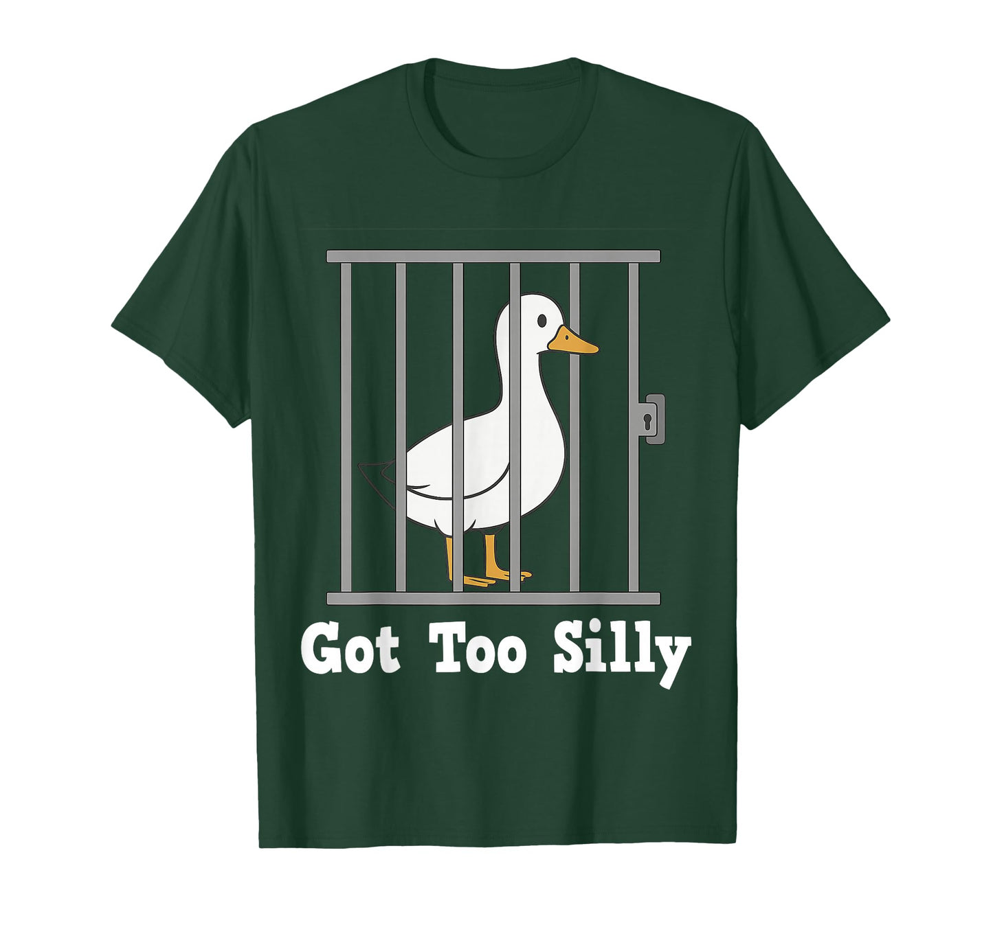 Funny Duck Meme Got Too Silly Humor Gifts for Men Women Kid T-Shirt