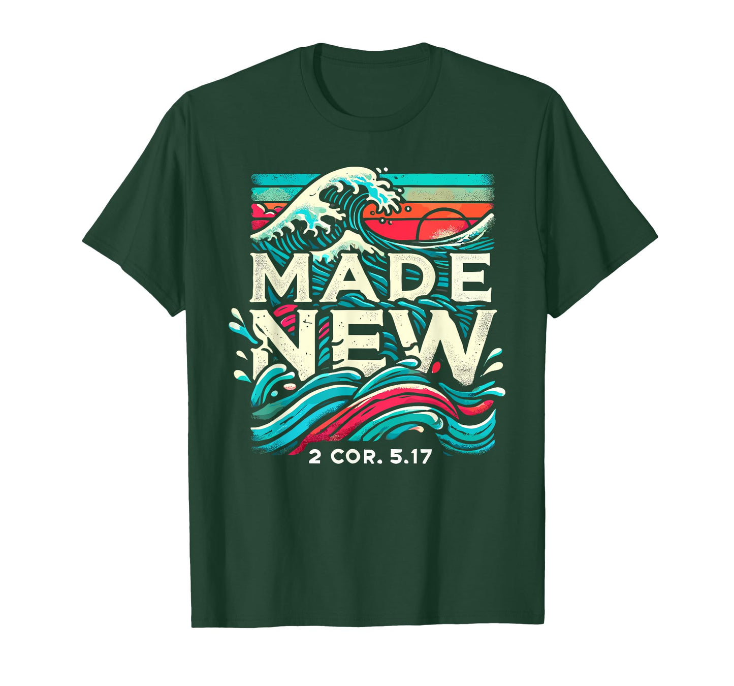 Made New Baptism Shirt Christian Shirts For Youth Baptized T-Shirt