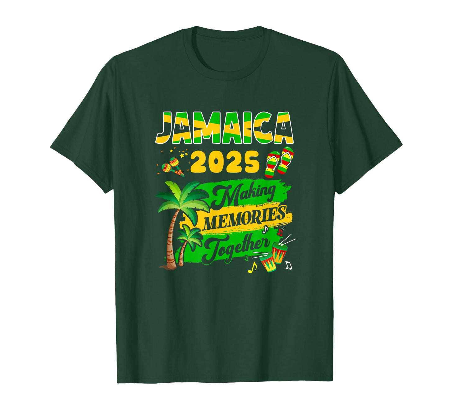 Matching Family Trip Jamaica 2025 Marking Memories Together T-Shirt