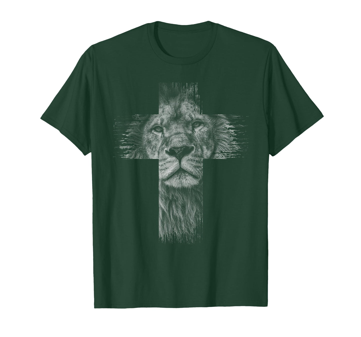 Christian Jesus Lion of Tribe Judah Cross Gift for Men Women T-Shirt