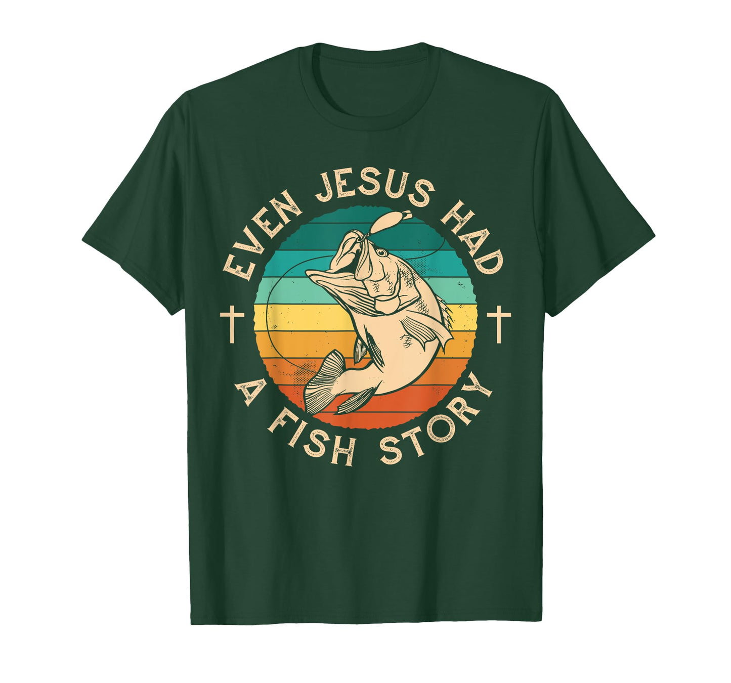 Fishing Shirt Even Jesus Had Fish Story Bass Fish T-Shirt