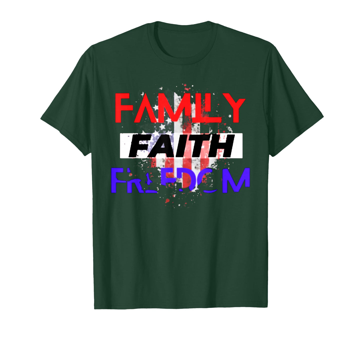 Family Faith Freedom Vintage Tee T-Shirt