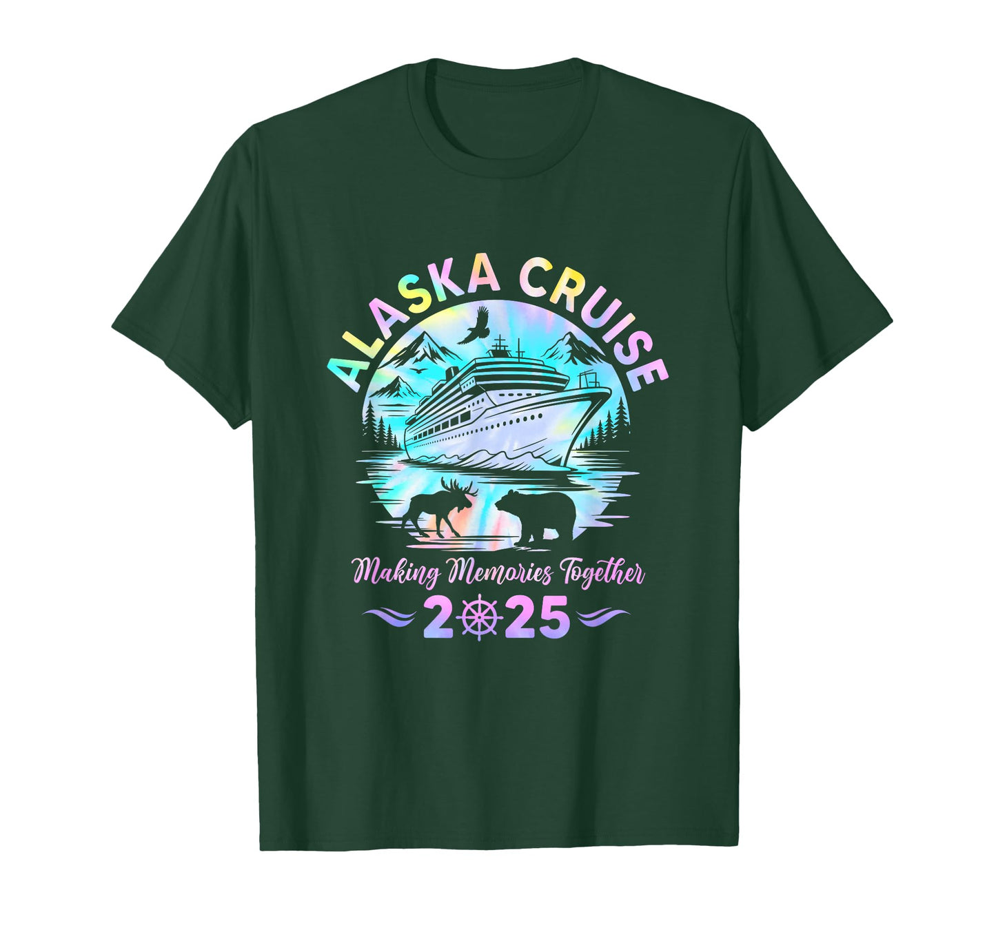 Alaska Cruise 2025 Matching Family Friends Group Adventure T-Shirt