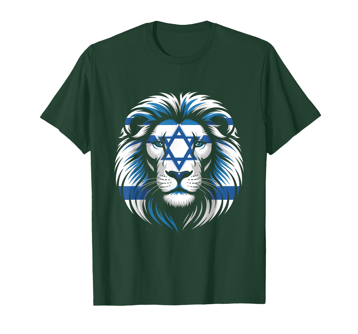 Lion Of Judah Jewish Pride Israel Flag Strength Unity T-Shirt