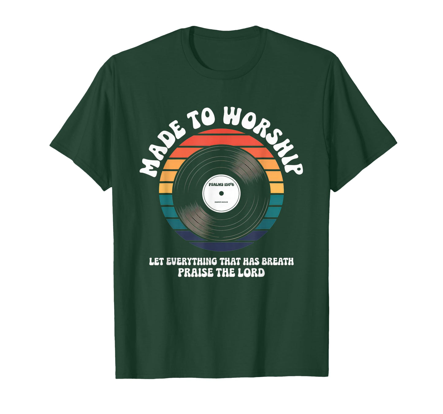 Worship Tshirt Christian Music Retro Cassette Psalms 150:6 T-Shirt