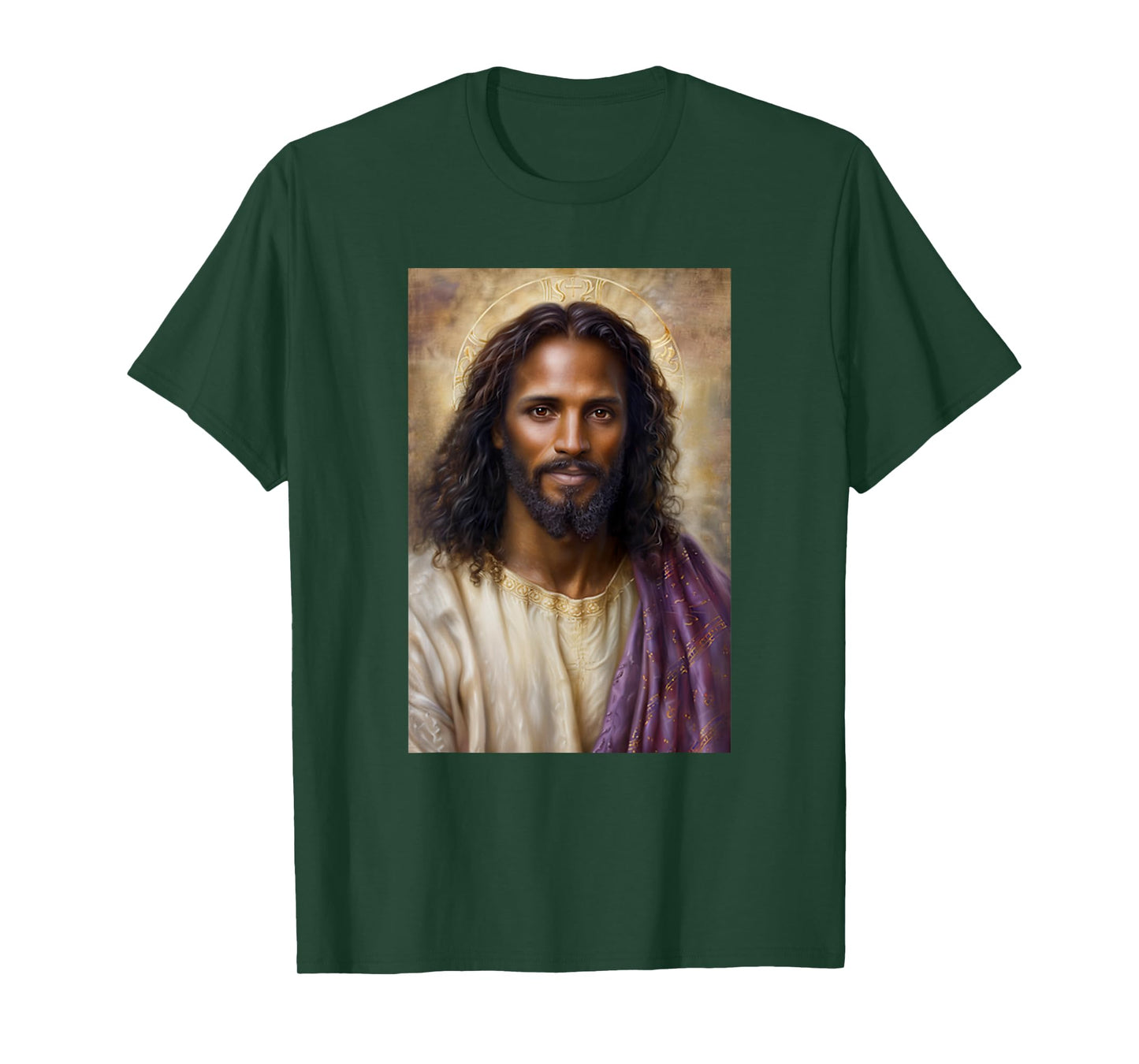 Vintage African American Black Jesus Christ Portrait God T-Shirt