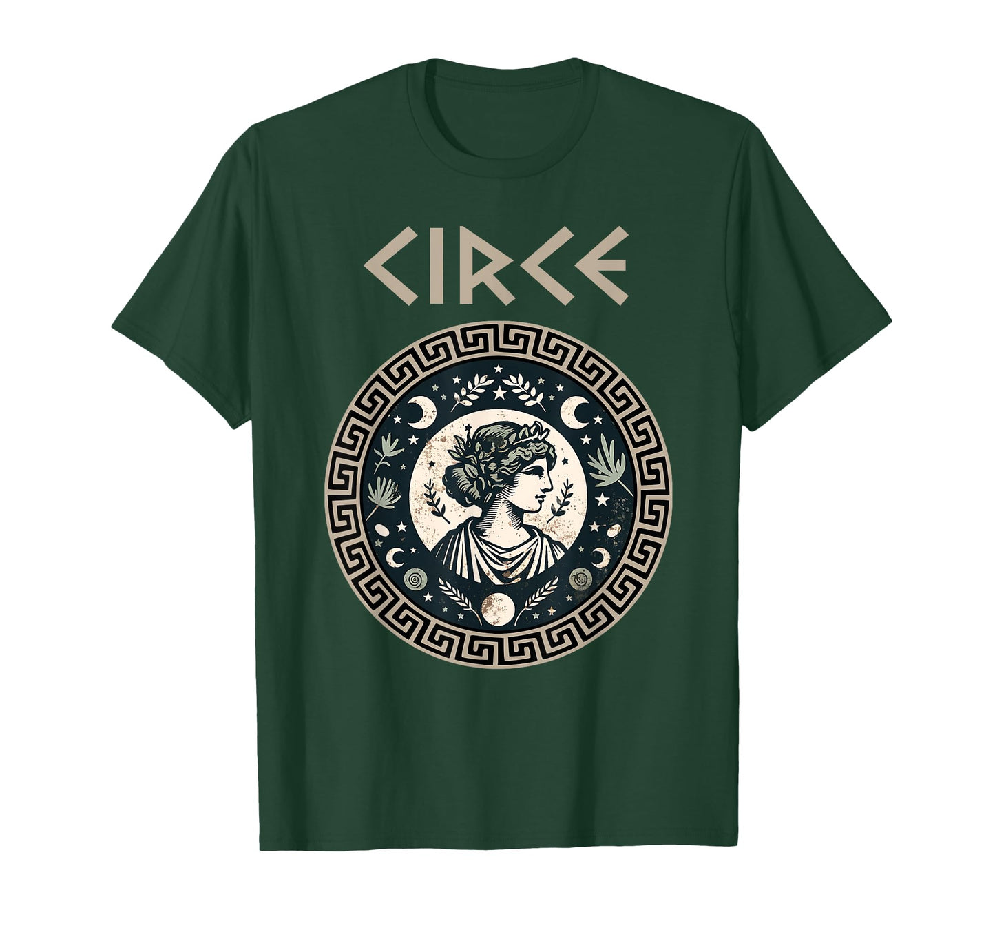 Agema Apparel Circe Greek Goddess and Sorceress Greek Mythology T-Shirt, Small, Black
