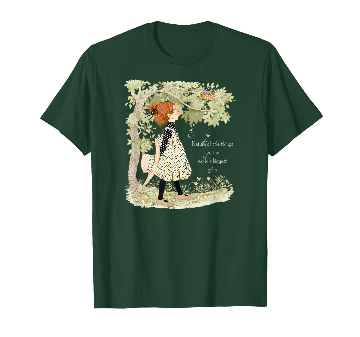 Holly Hobbie Classic Natures Little Things Light Text T-Shirt