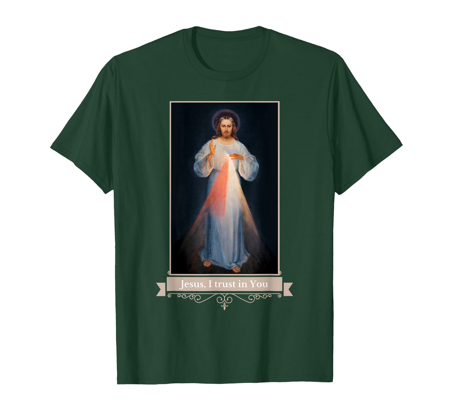 Divine Mercy Jesus I Trust In You Catholic Religious T-Shirt